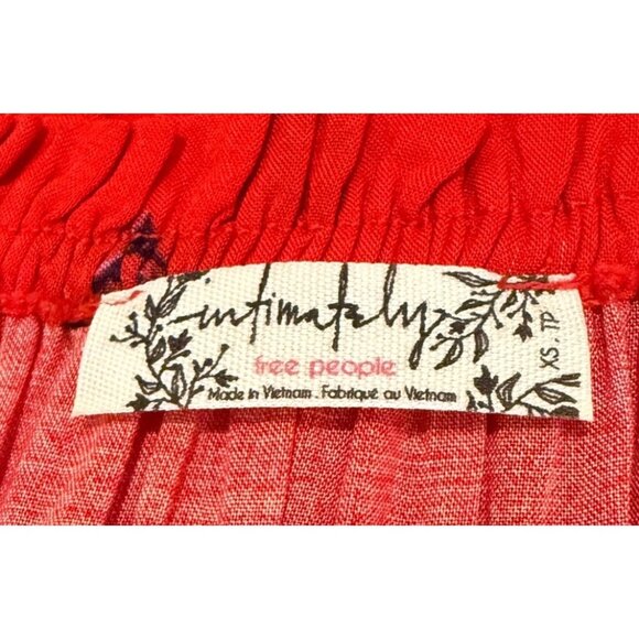 Intimately Free People Women's Talk to Me Trapeze Dress Red Size XS - Picture 8 of 11